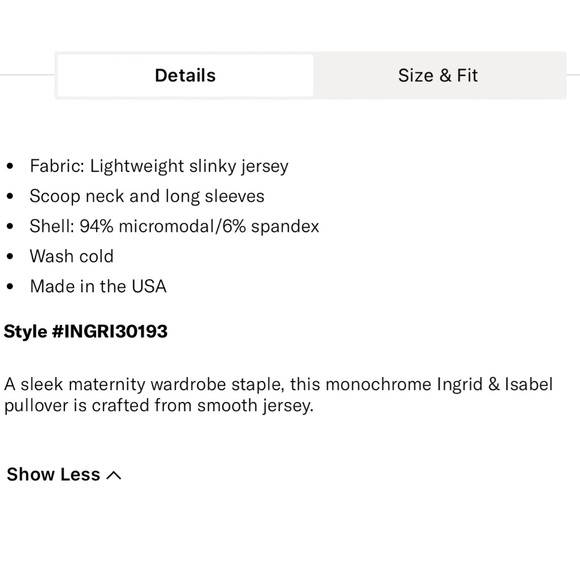 Ingrid & Isabel Maternity Scoop Neck Tee - Picture 5 of 6